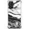 Black and White Marble Ink Galaxy A72 5G Clear Case